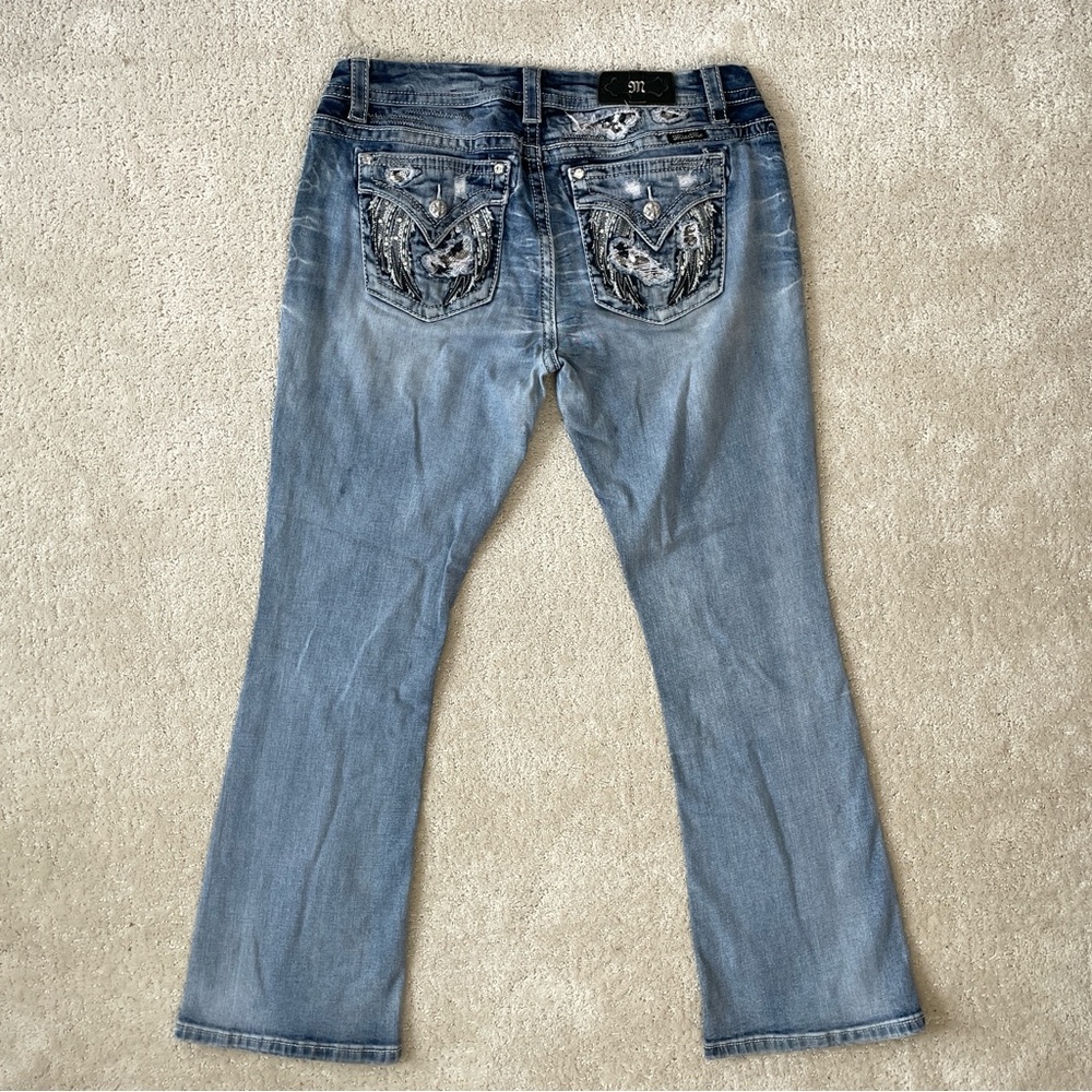 Miss Me Jeans Size 32 Bedazzled Boot Cut Y2k